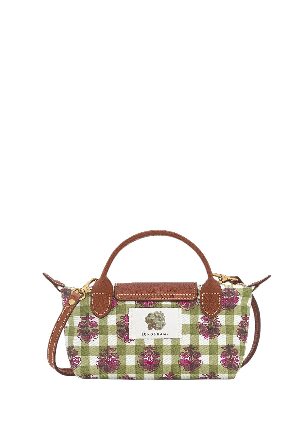 Longchamp Le Pliage Original Pouch With Handle Canvas Artichoke
