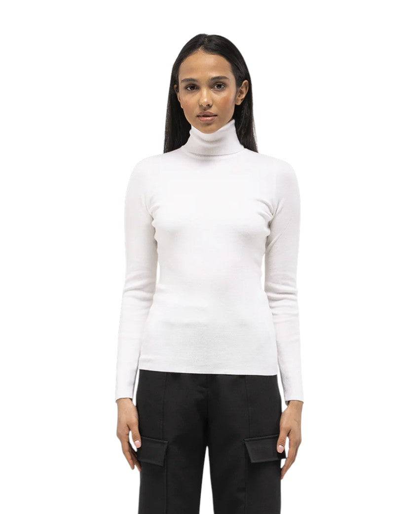 Toteme Knit Long Sleeve Turtleneck Cream