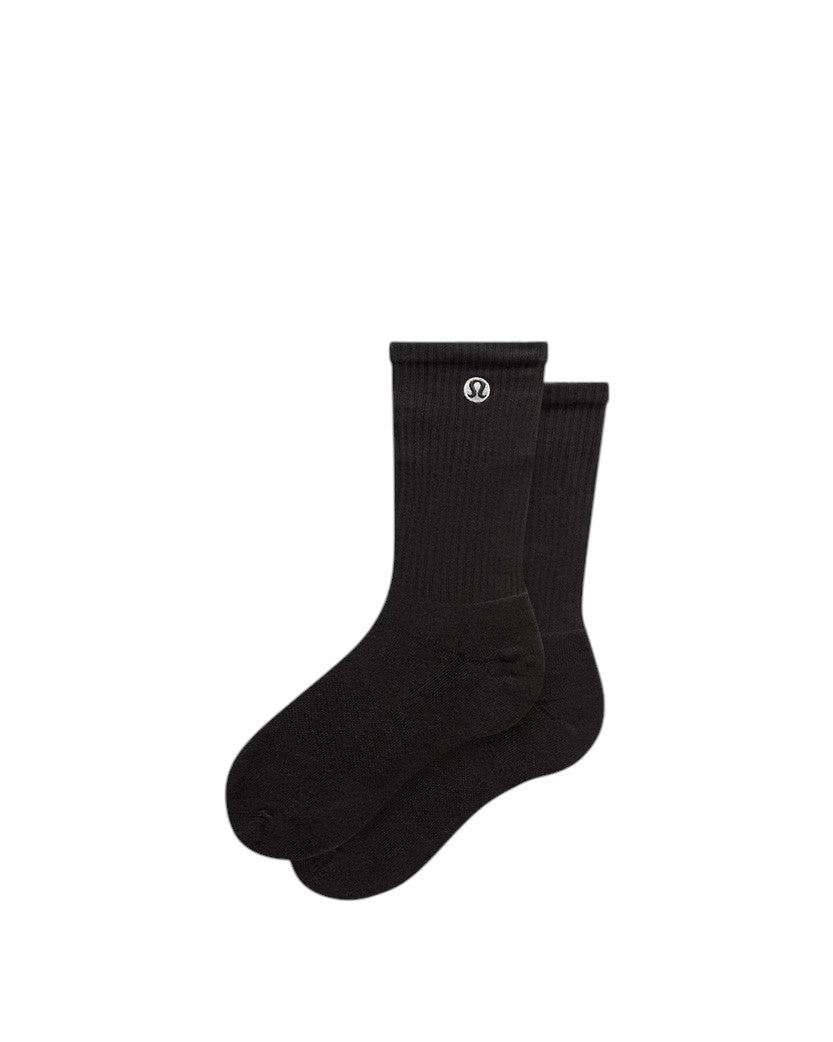 Lululemon Unisex Daily Essential Crew Socks Black