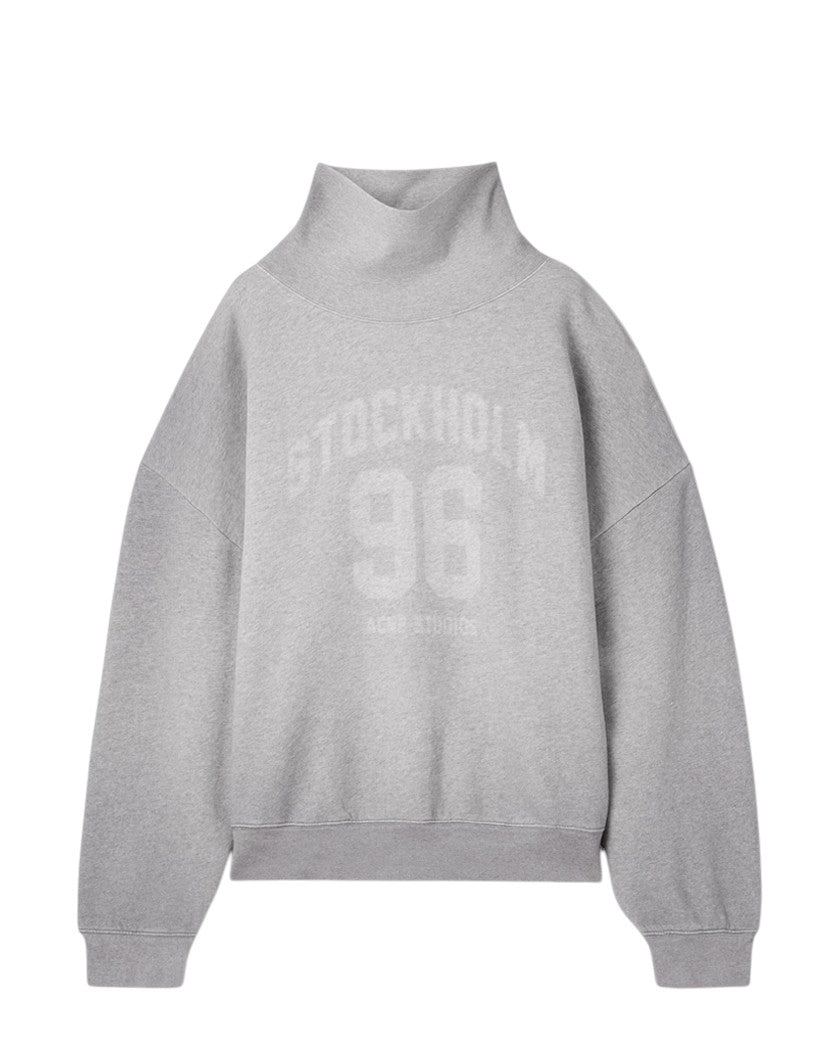 Acne Studios Oversized Turtleneck Sweatshirt Grey