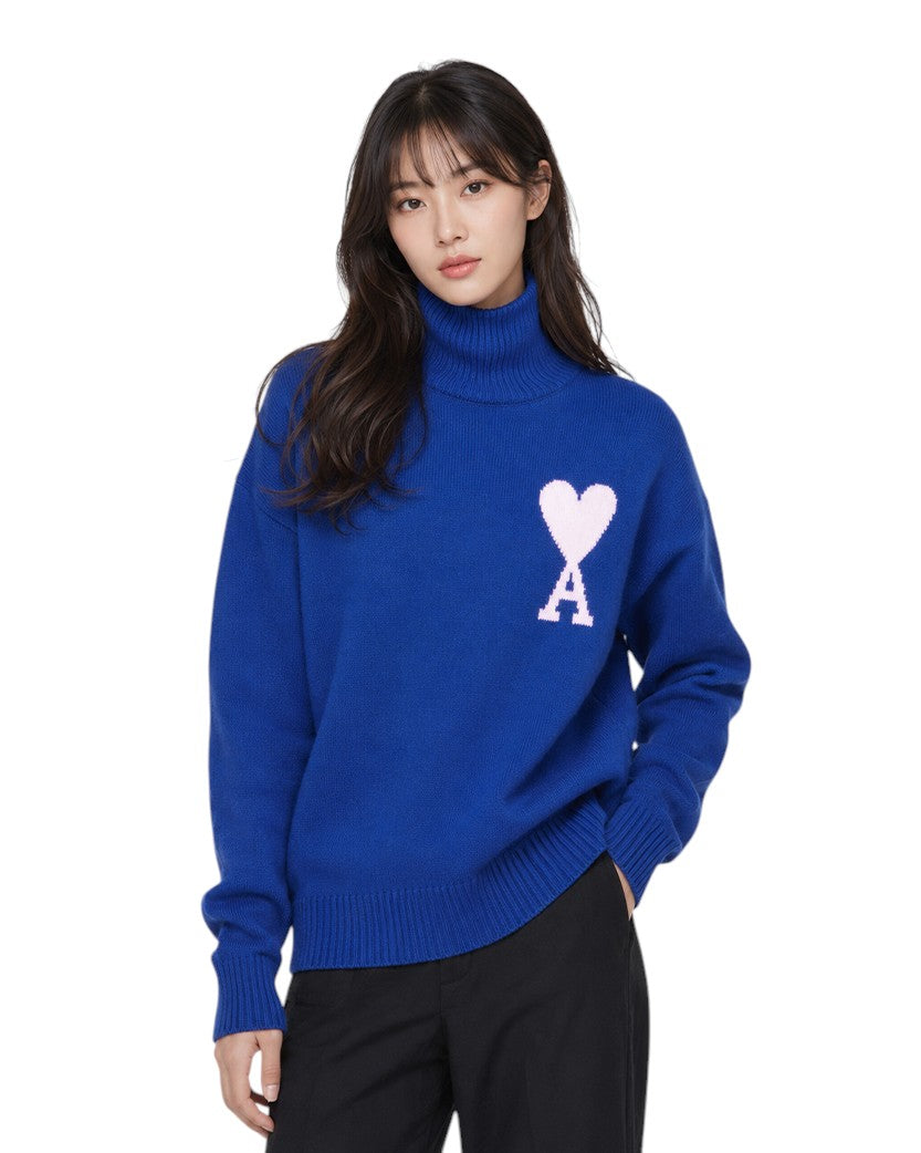AMI Paris Ami de Coeur jumper Blue
