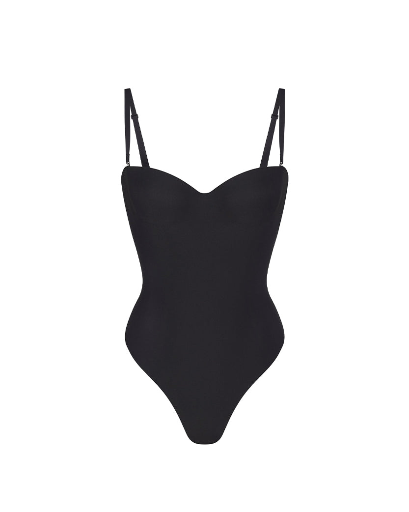 Skims Underwire Thong Bodysuit Onyx