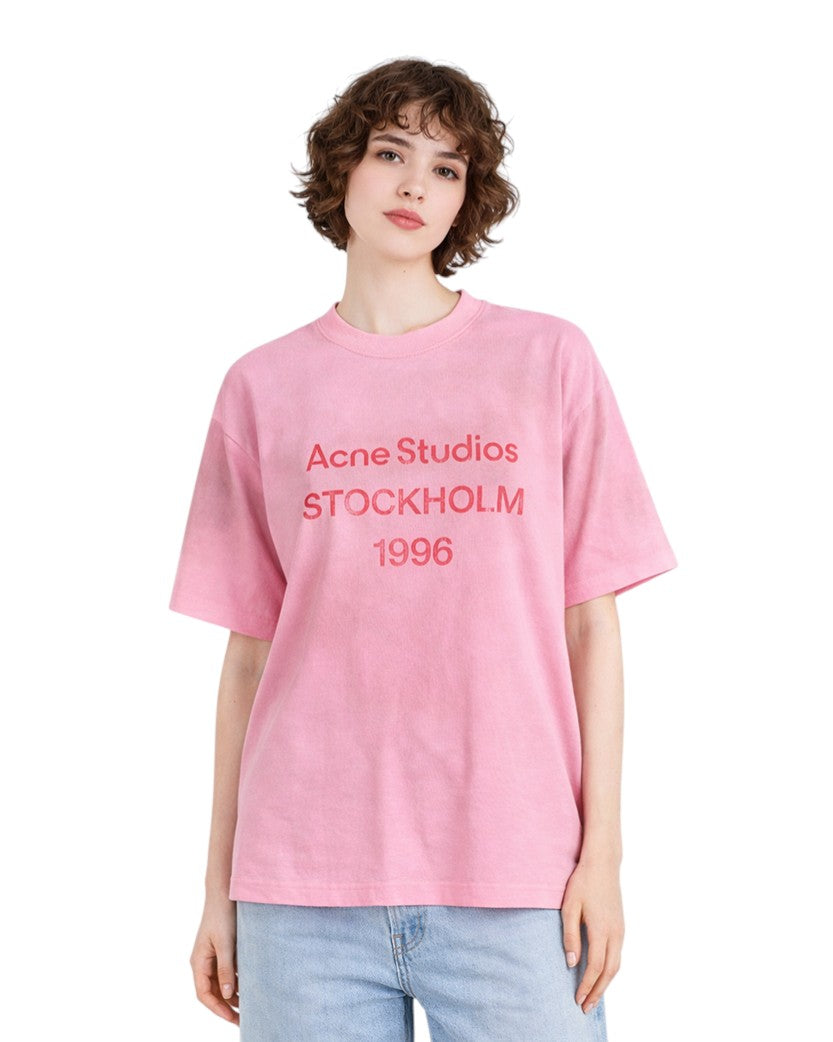 Acne Studios Exford 1996 T-Shirt Cotton Candy Pink/Red