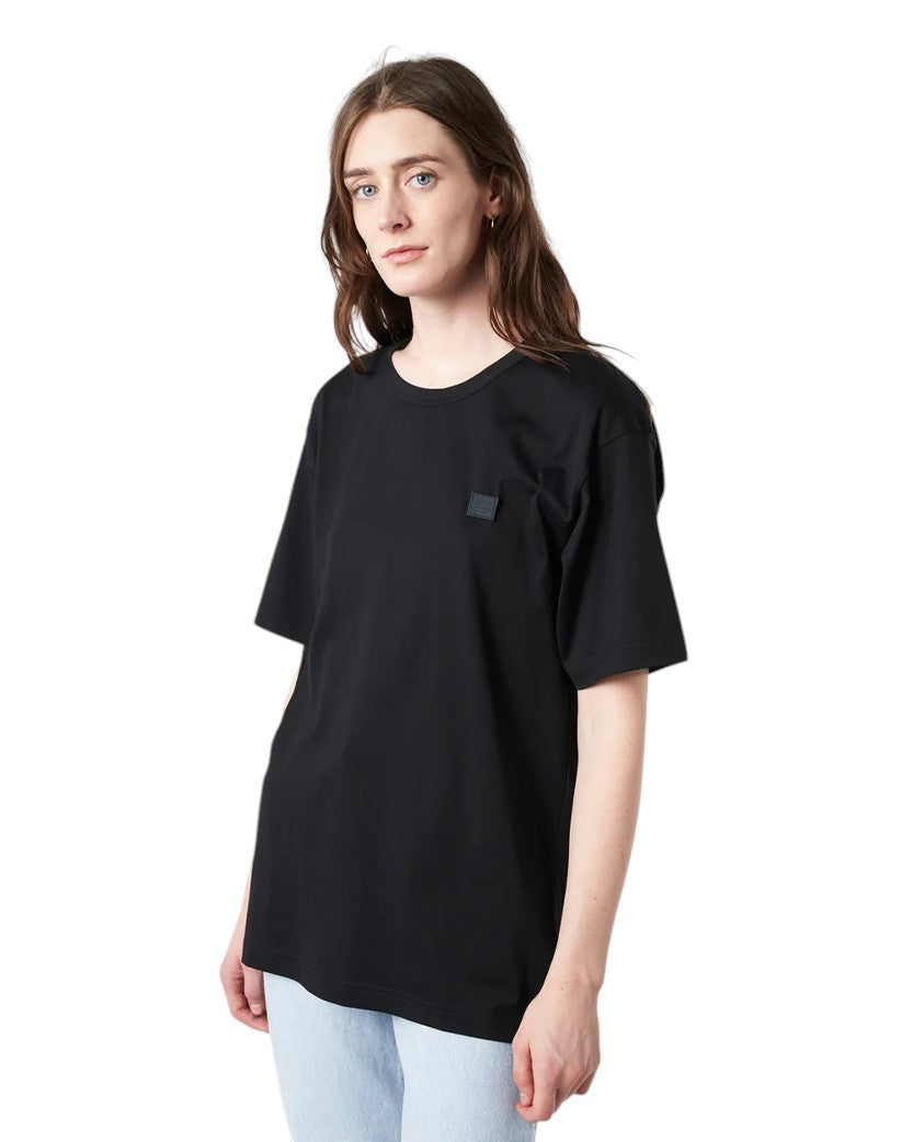 Acne Studios T-Shirt With Ellison Face Patch Black