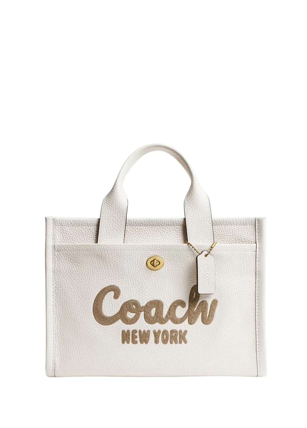 Coach Leather Cargo Tote Bag 34 Chalk