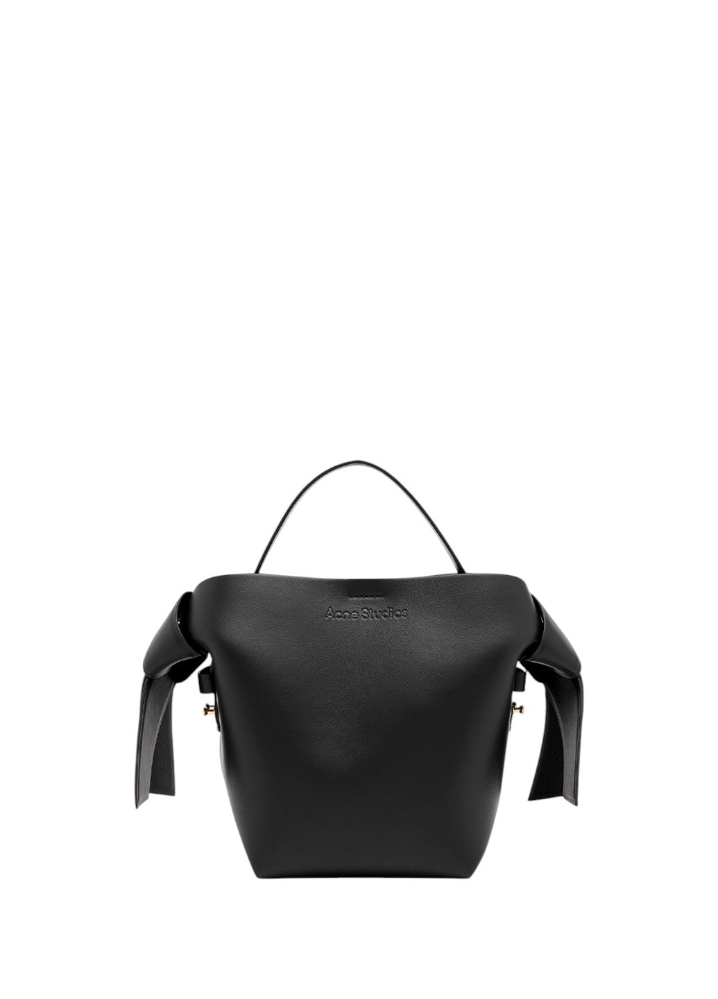 Acne Studios Musubi Small leather shoulder bag Black — SSTORIES