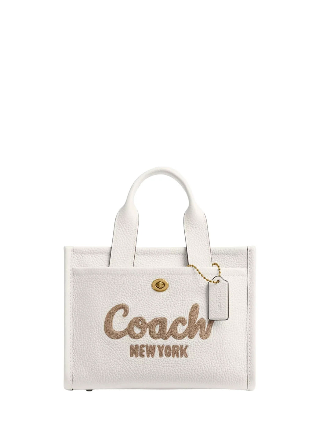 Coach Leather Cargo Tote Bag 26 Chalk
