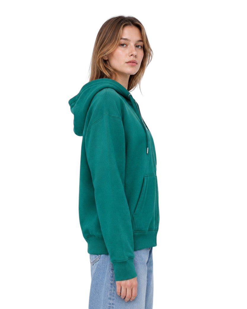 AMI Paris Ami De Coeur Zipped Hoodie Green