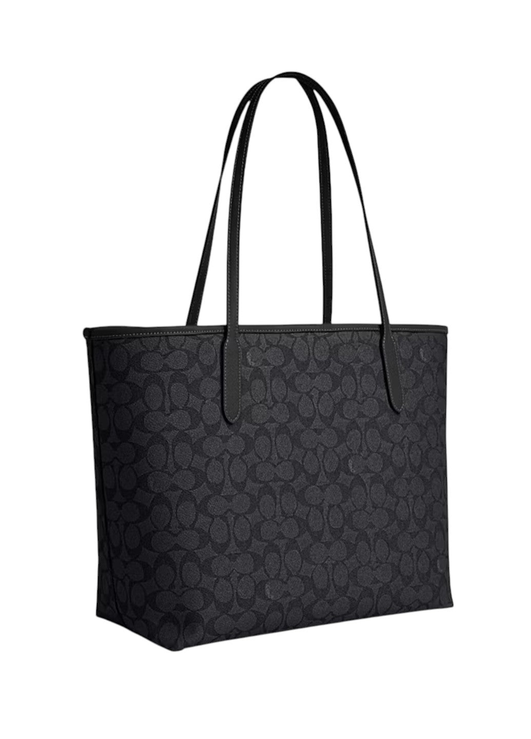 コーチ　ブリーカー シティー キャンバス シティー トート Сумка Coach City Tote In Signature Canvas Black — SSTORIES