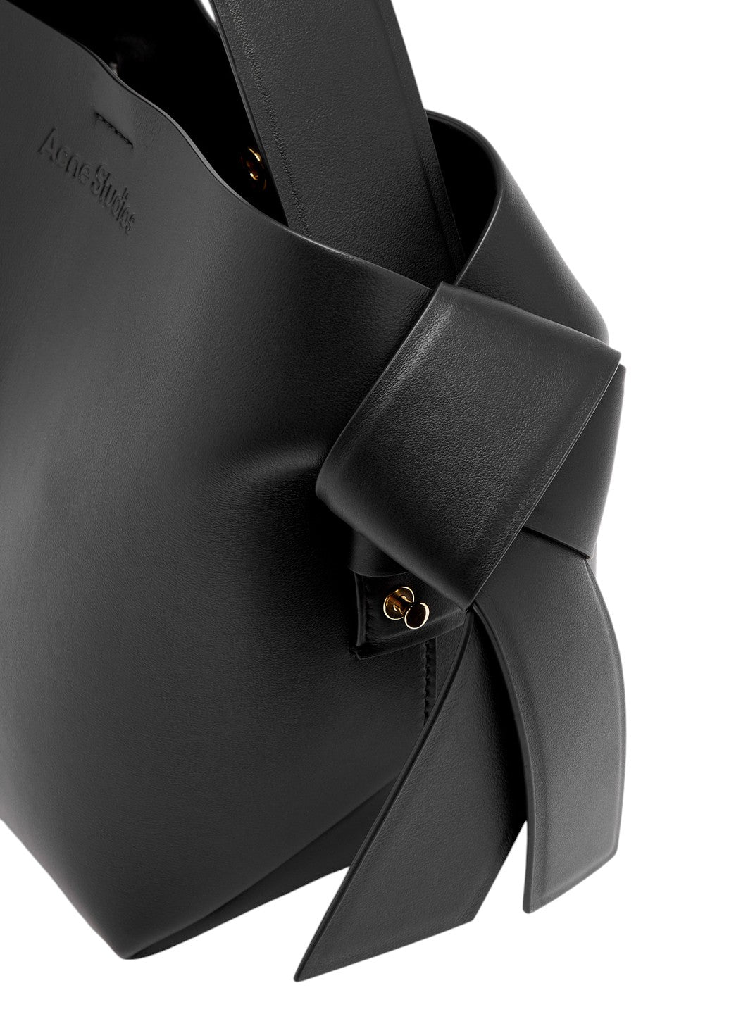 Acne Studios Musubi Small leather shoulder bag Black — SSTORIES