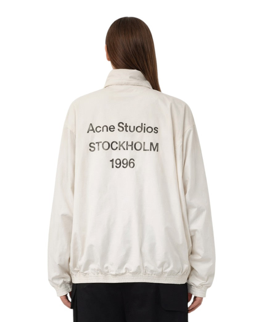 Acne Studios 1996 ホワイトジャケット Куртка Acne Studios Logo Zipper Jacket White | SSTORIES