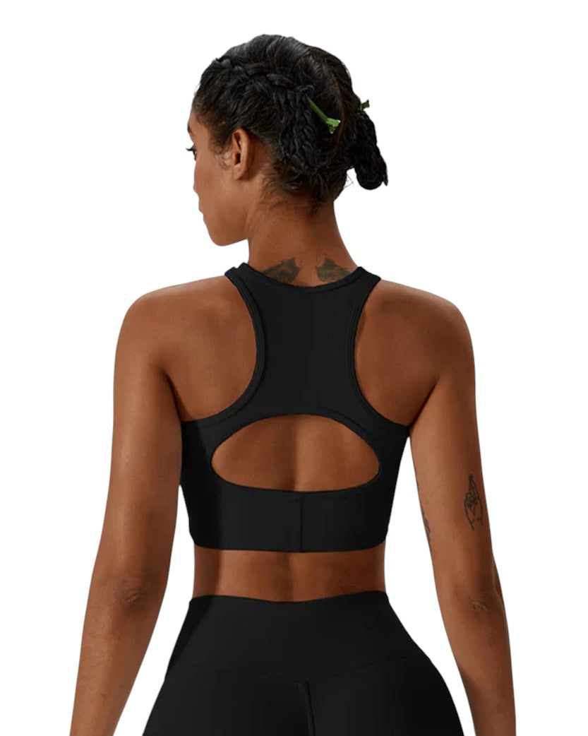 Топ Alo Yoga Fitness Top Black 833341-BK | SSTORIES
