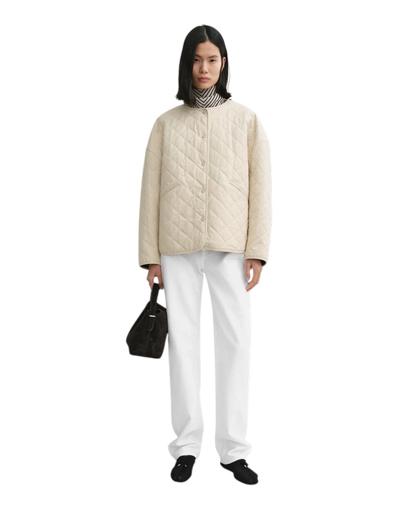 Toteme Quilted Jacket Light hay
