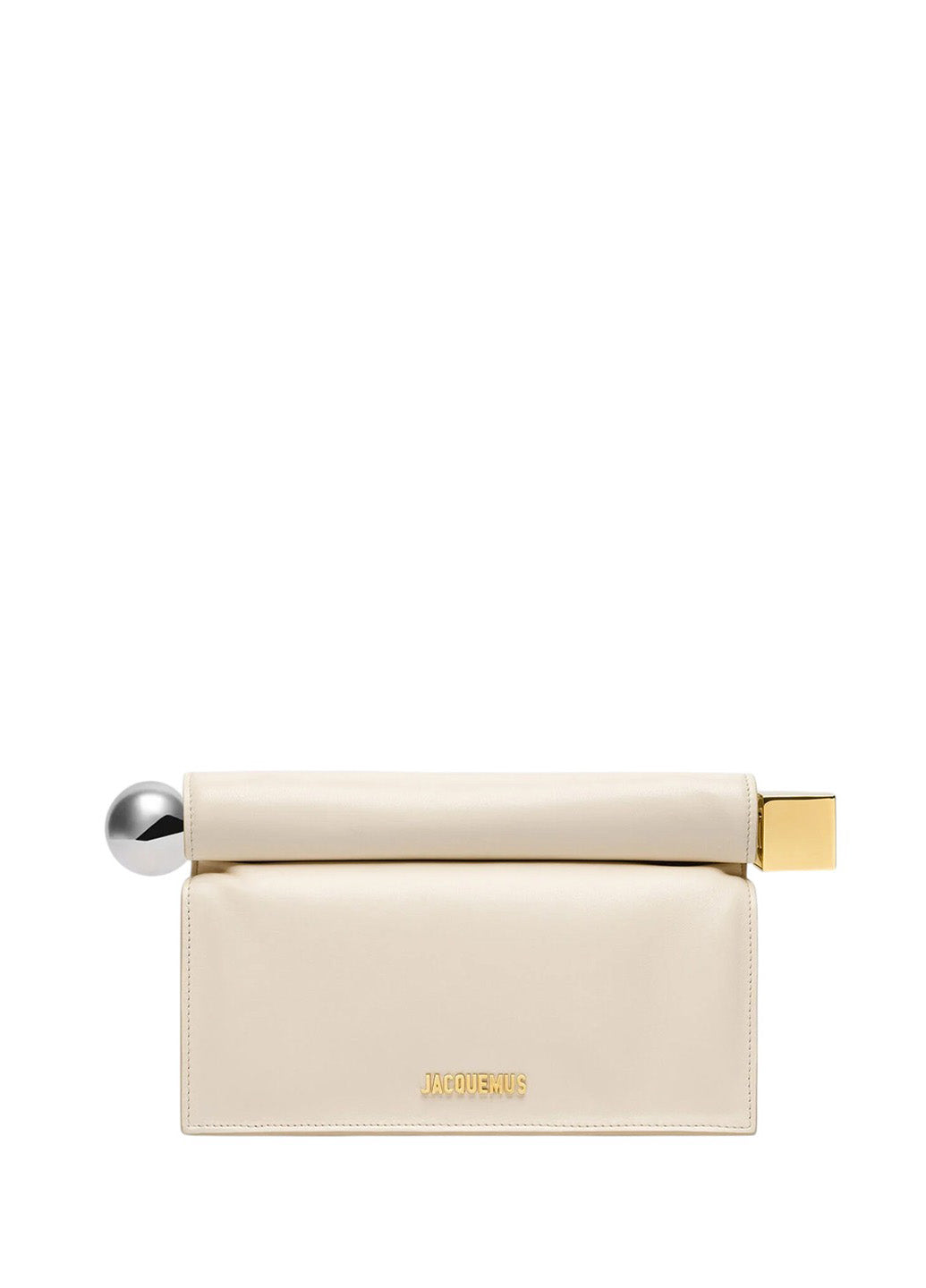 Jacquemus The Rond Carre Clutch Light Ivory