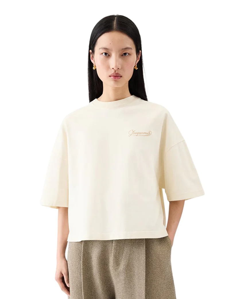 Jacquemus The Corto T-Shirt Uni Club Beige