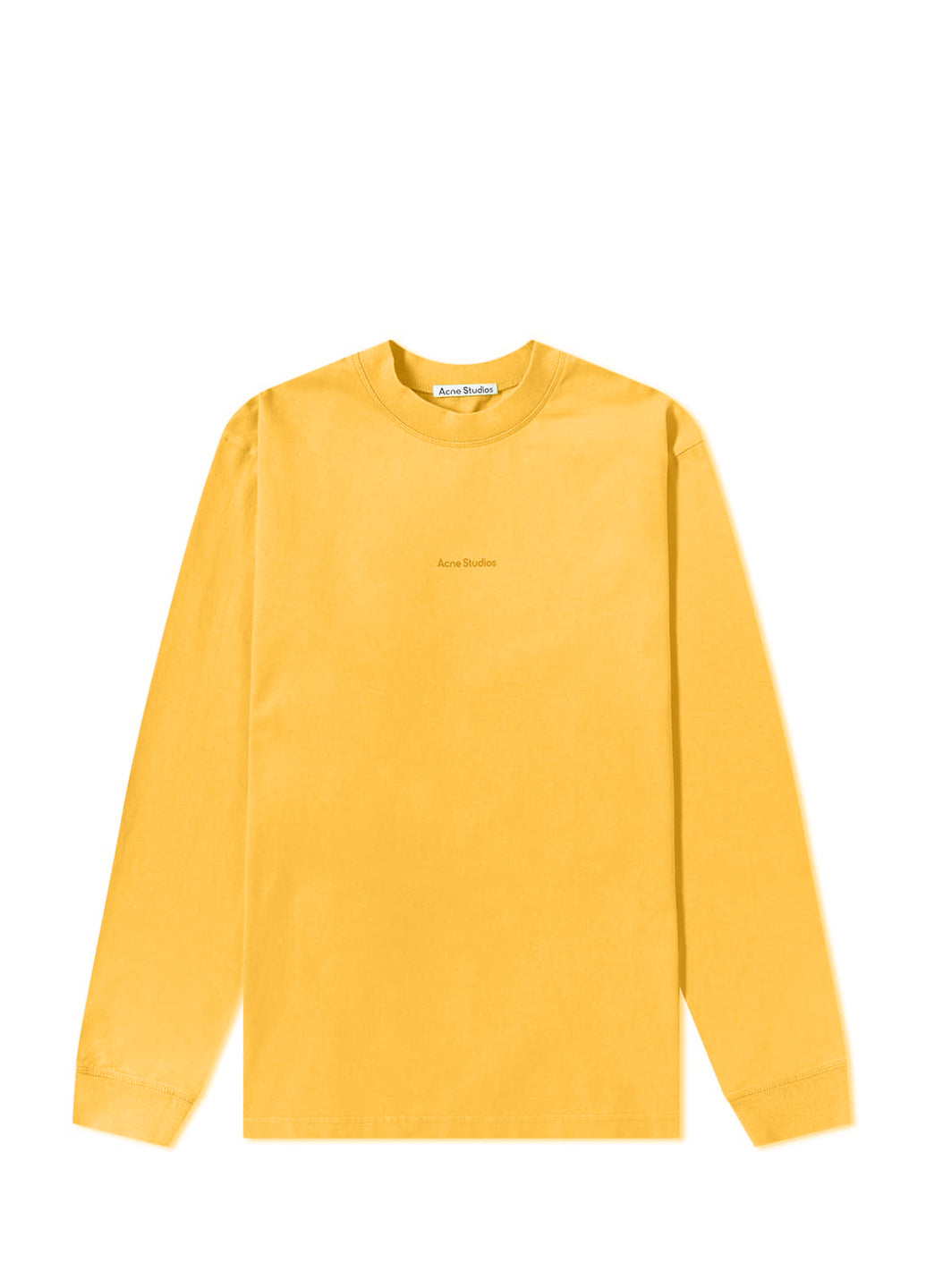 Acne Studios Erwin Long Sleeve Stamp Tee Orange