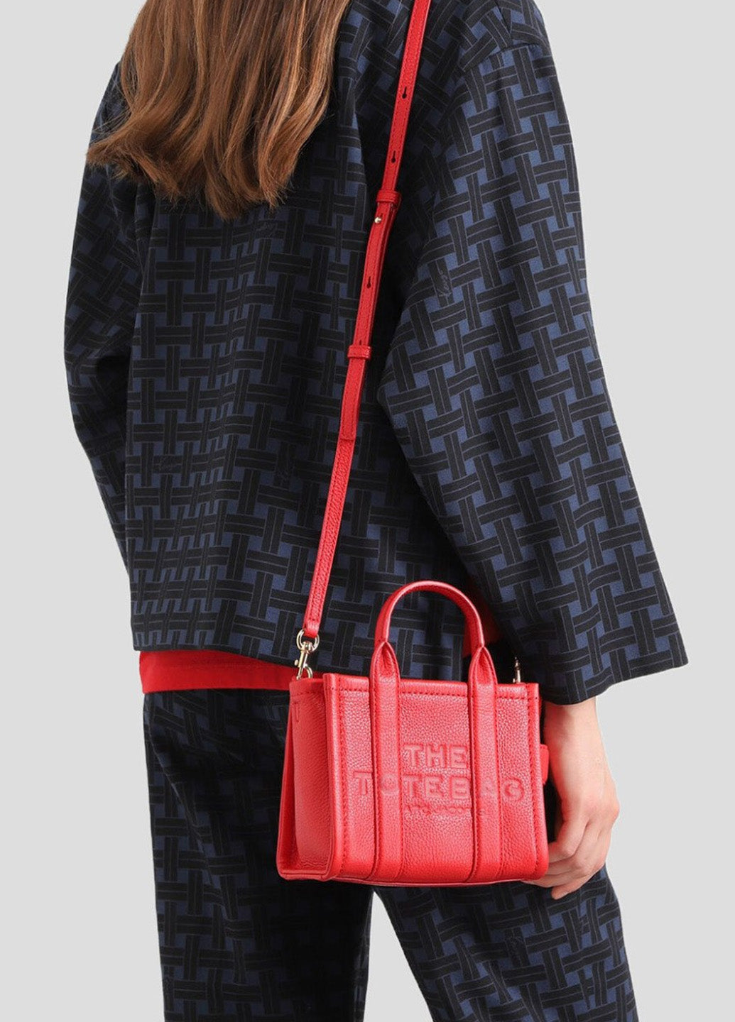 Marc Jacobs Leather Mini Tote Bag Red