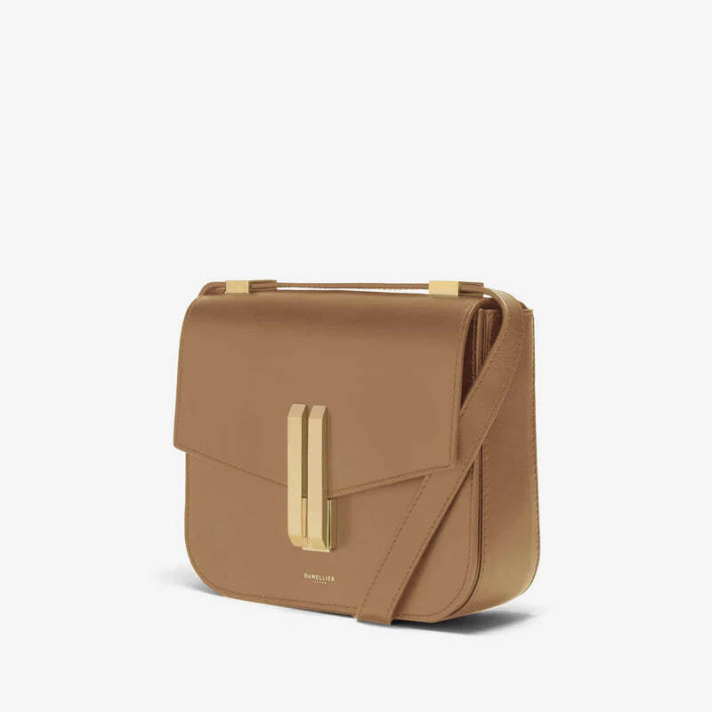 DeMellier Vancouver Leather Shoulder Bag Brown
