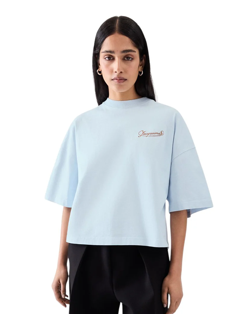 Jacquemus The Corto T-Shirt Uni Club Blue