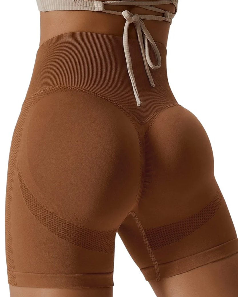 Alo Yoga Push-Up Shorts Brown WZX11-BN