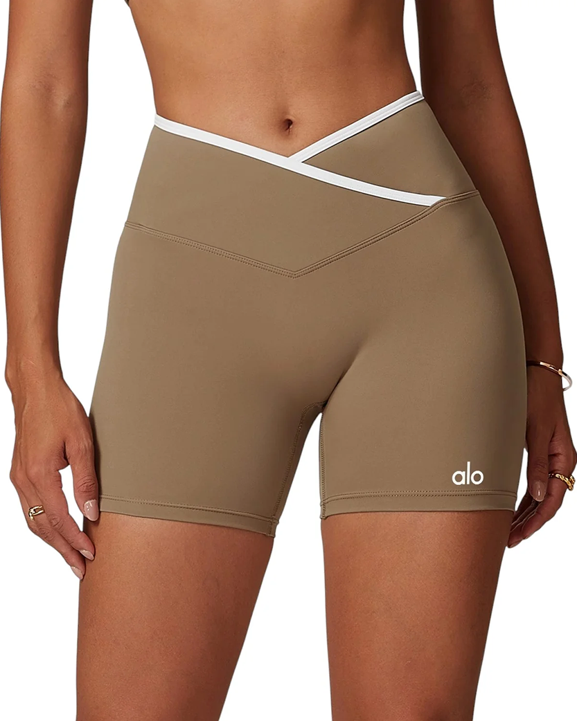 Alo Yoga Sports Shorts Mocha Brown 88431-MBN