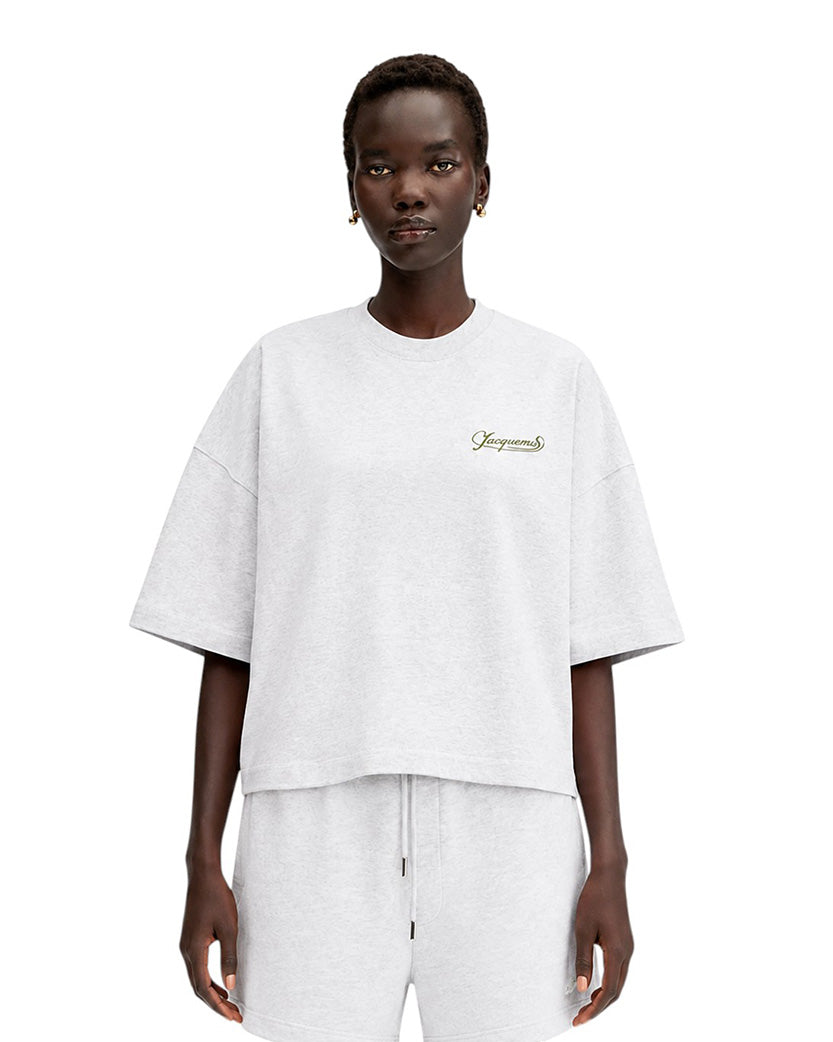 Jacquemus The Corto T-Shirt Uni Club Grey