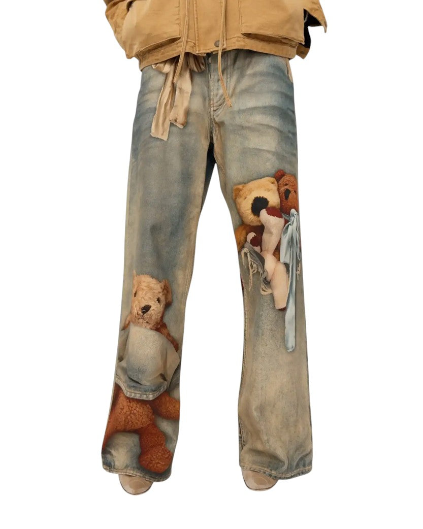 Acne Studios Teddy Bear Loose FIt 1981 Jeans Mid Blue