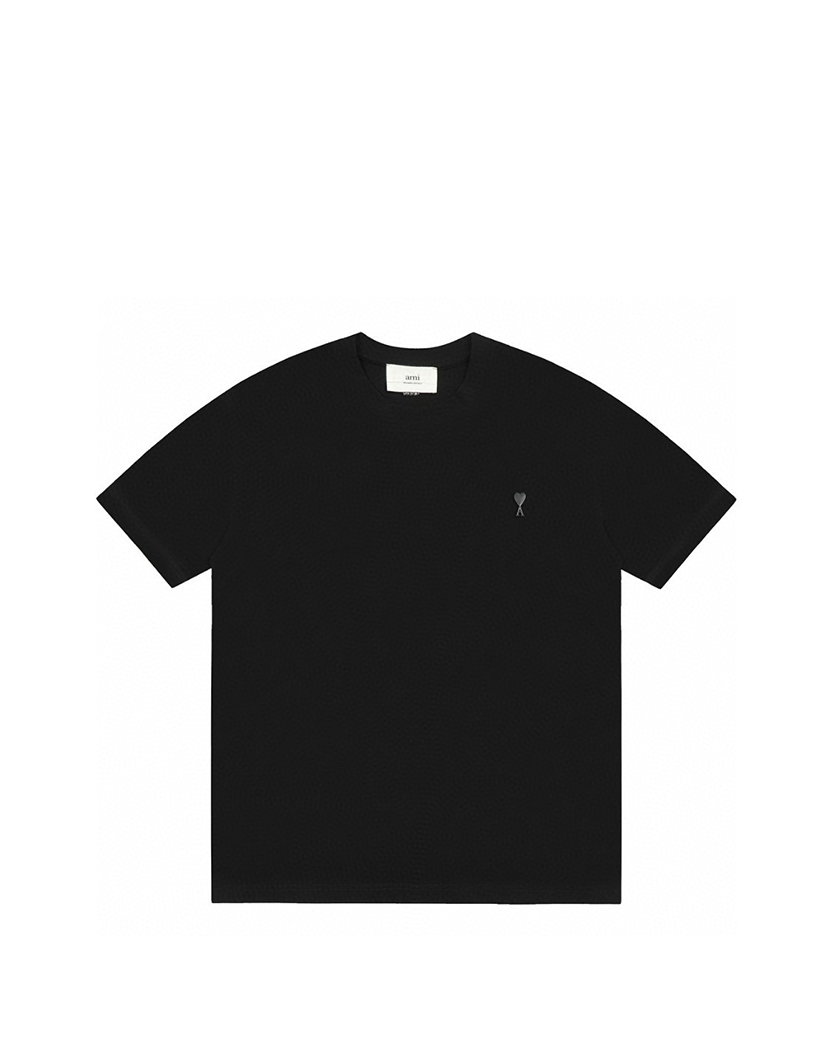 AMI Paris Ami De Coeur Tonal Small Heart T-Shirt Black