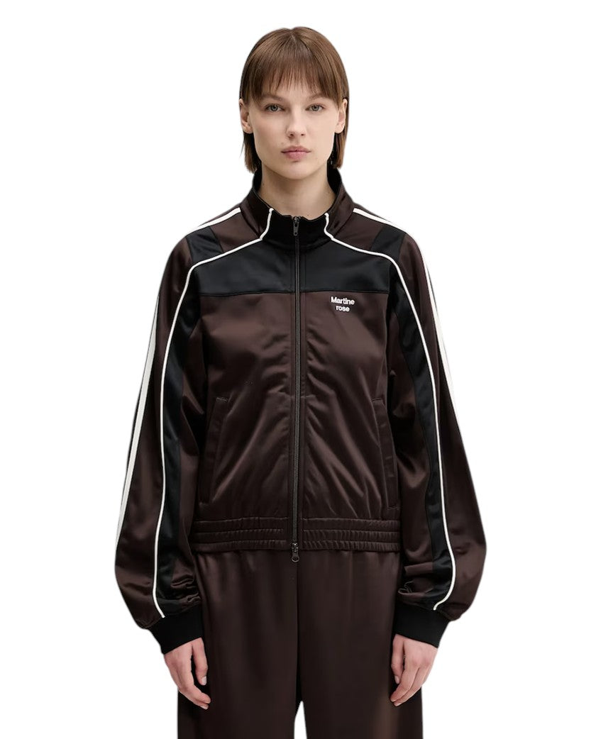 Martine Rose Shrunken Track Jacket Brown