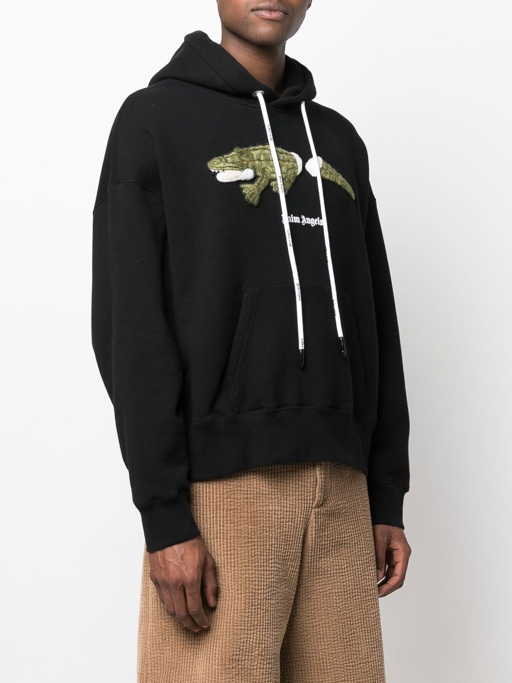 Palm Angels Croco Hoodie Black