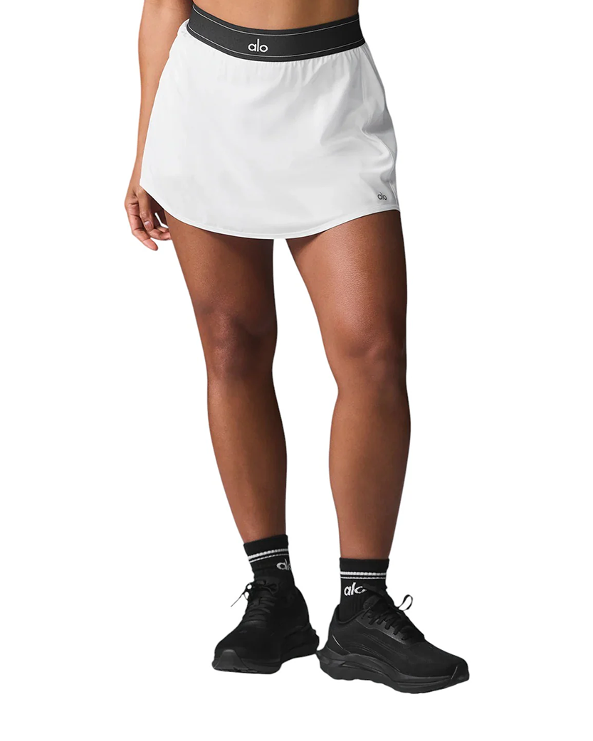 Alo Yoga Match Point Tennis Skirt White