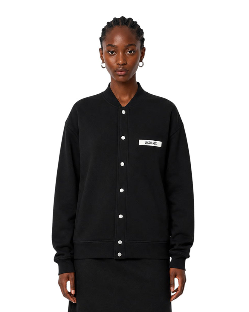 Jacquemus The Gros Grain Cardigan Black