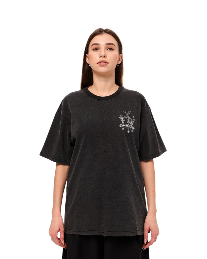 Футболка Chrome Hearts T-Shirt Washed Black CH105-WBK | SSTORIES