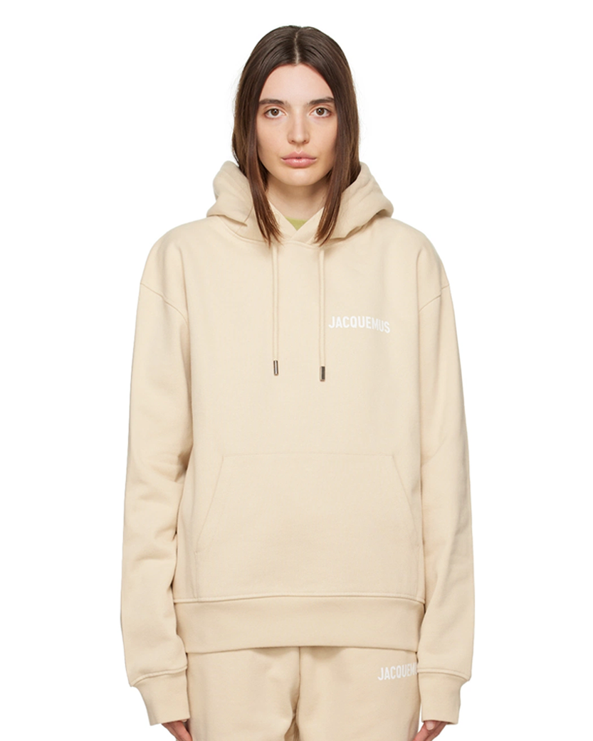 Jacquemus Le Sweatshirt Hoodie Beige
