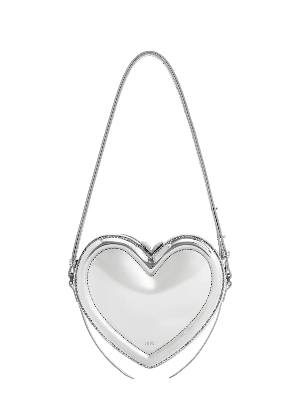 JW PEI Arlene Heart Shaped Bag Silver