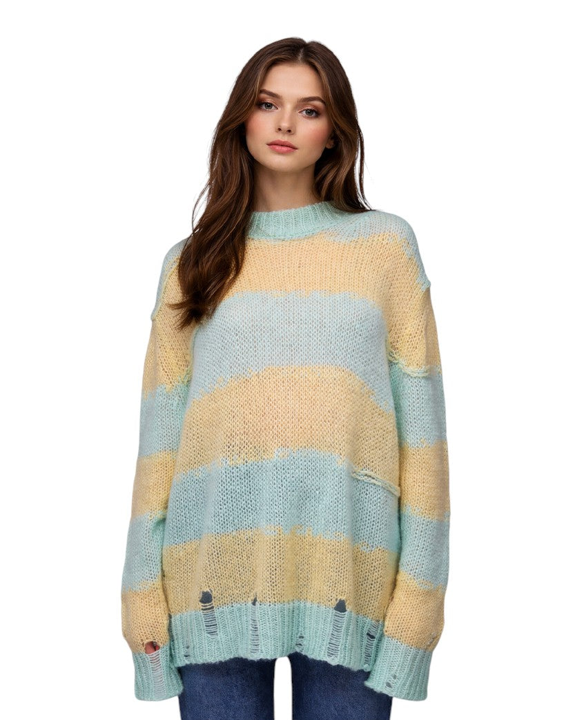 Acne Studios Kantonia Striped Sweater Yellow/Blue
