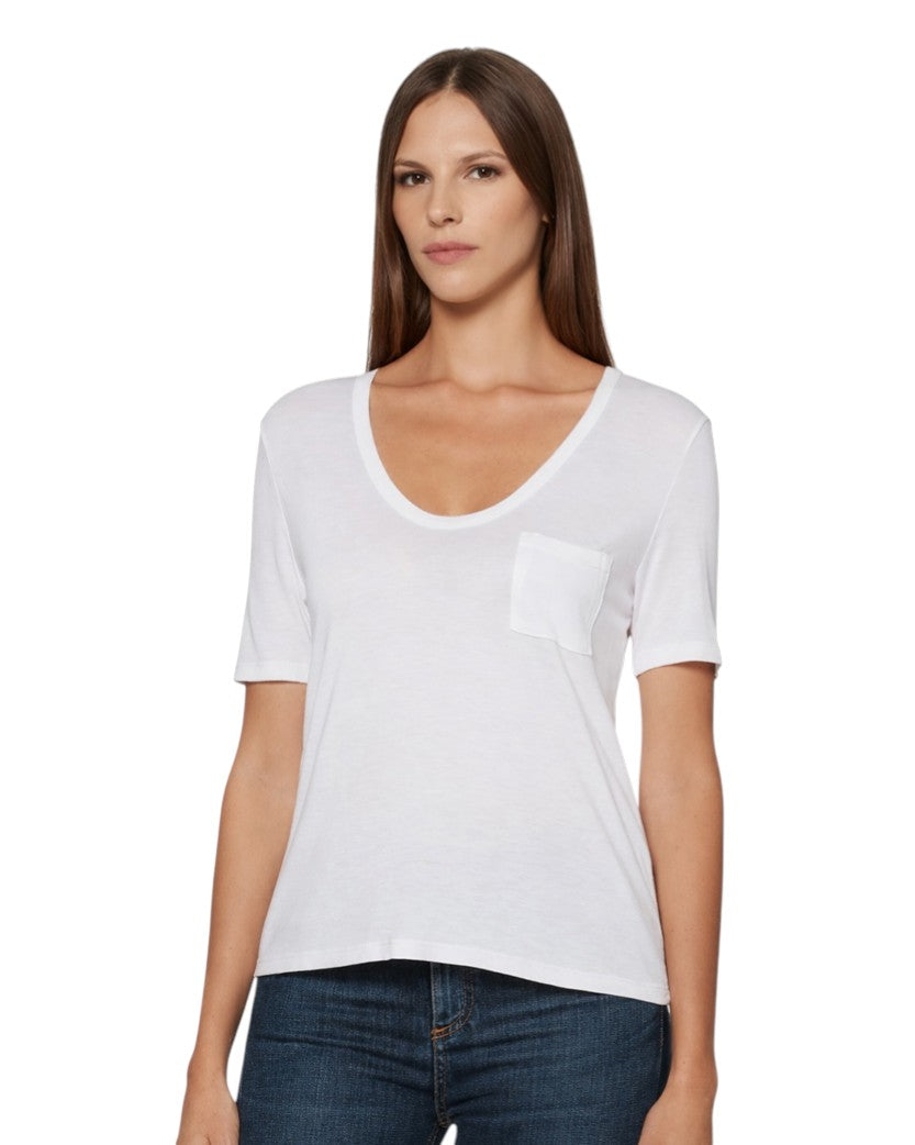 Alexander Wang Classic Pocket Tee White