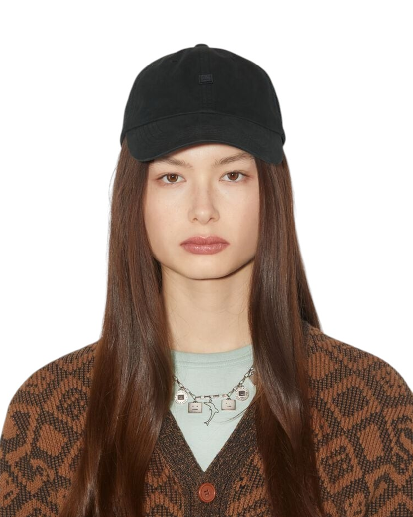 Acne Studios Micro Face Patch Cap Black