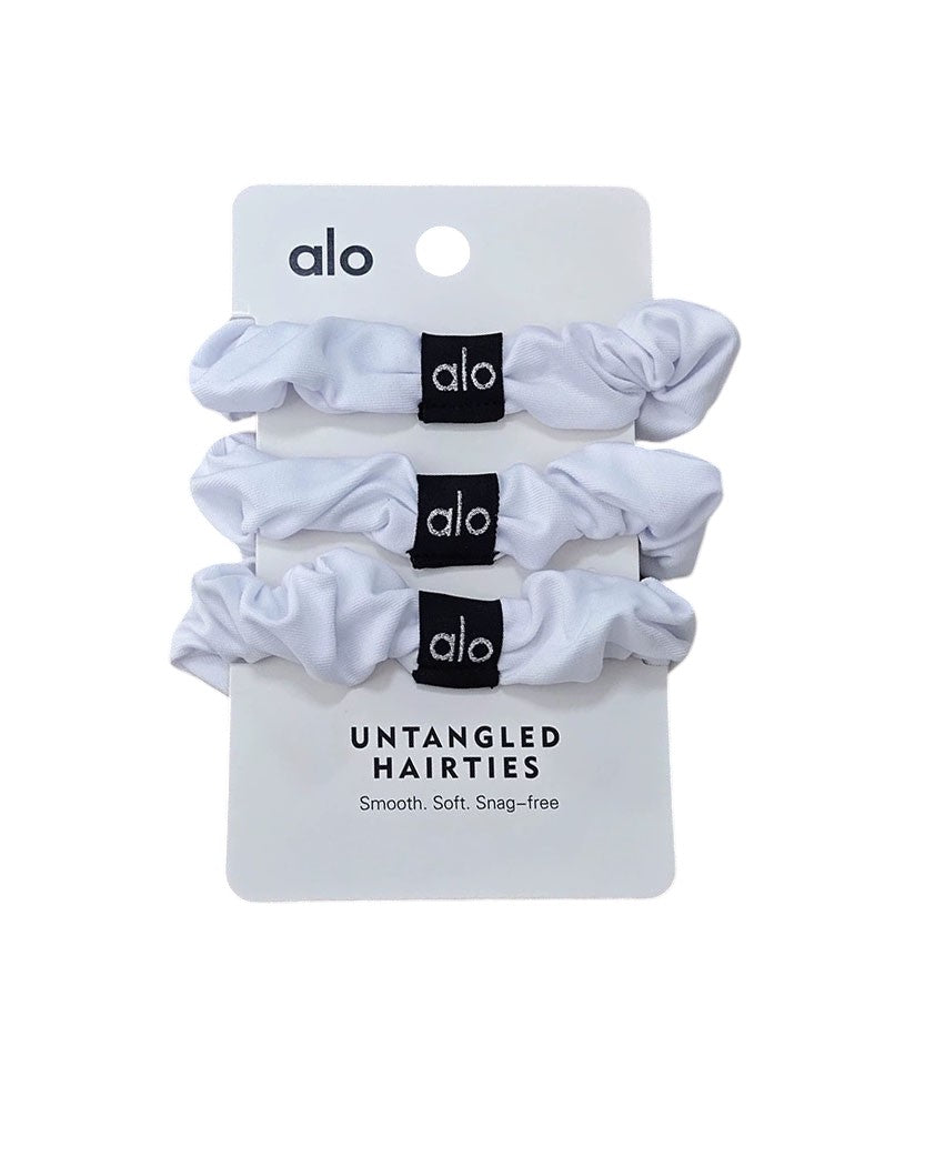 Alo Yoga Fresh Mini Scrunchie 3-Pack White
