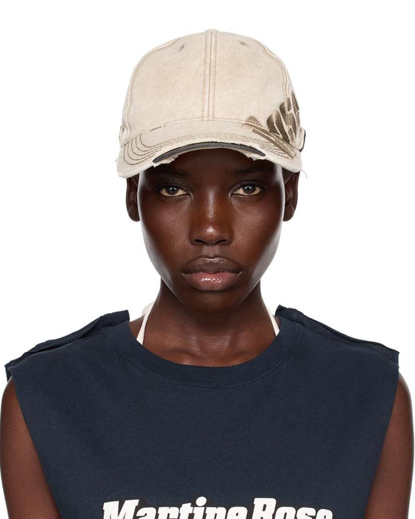 Martine Rose Exclusive Roll Back Cap Beige