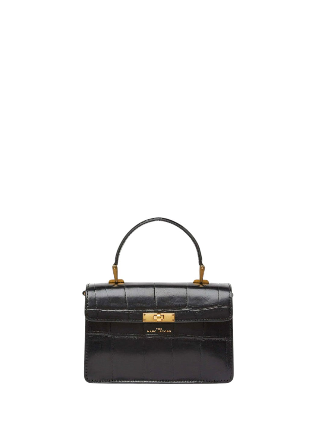 Marc Jacobs The Downtown Croc Embossed Bag Black