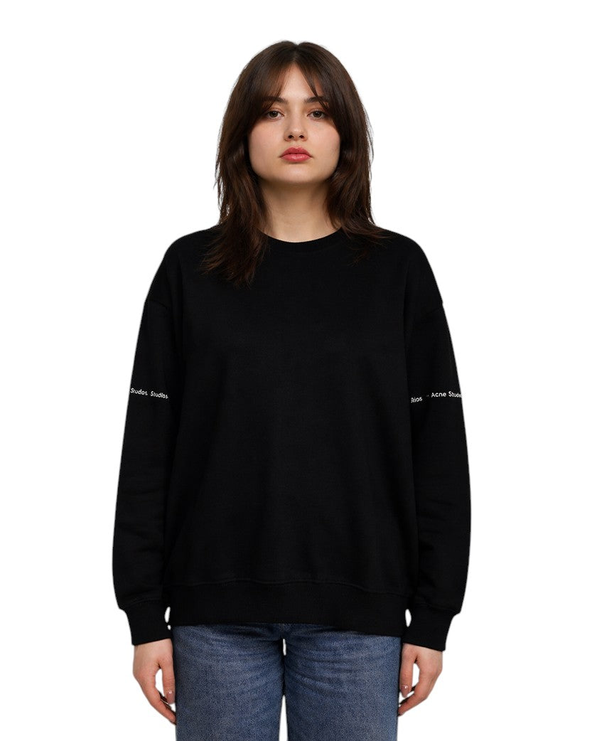 Acne Studios Logo Print Sweatshirt Black