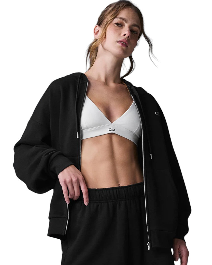 Alo Yoga Accolade Full Zip Hoodie Black