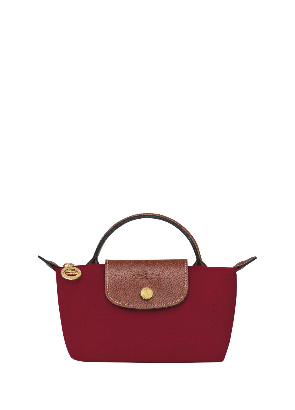 Longchamp Le Pliage Original Pouch With Handle Red