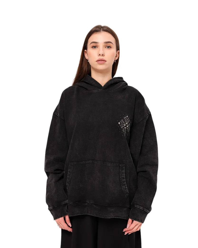 Chrome Hearts Hoodie Washed Black CH110-WBK