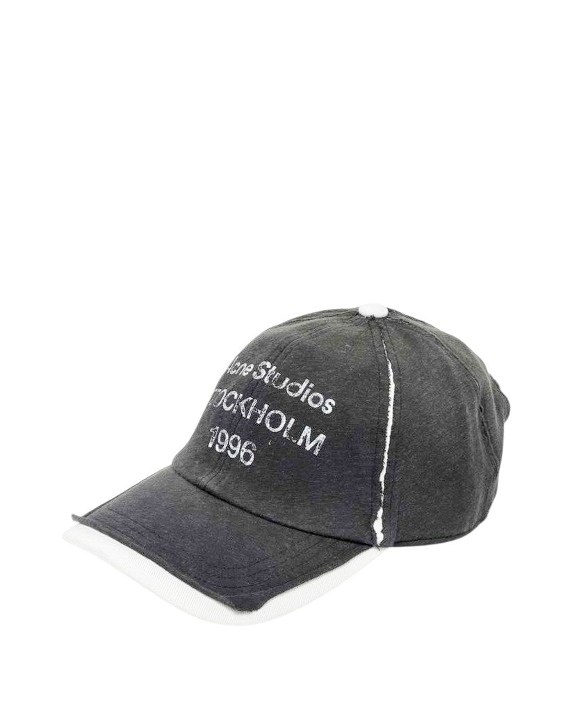 Acne Studios Logo Stamp Cap Black