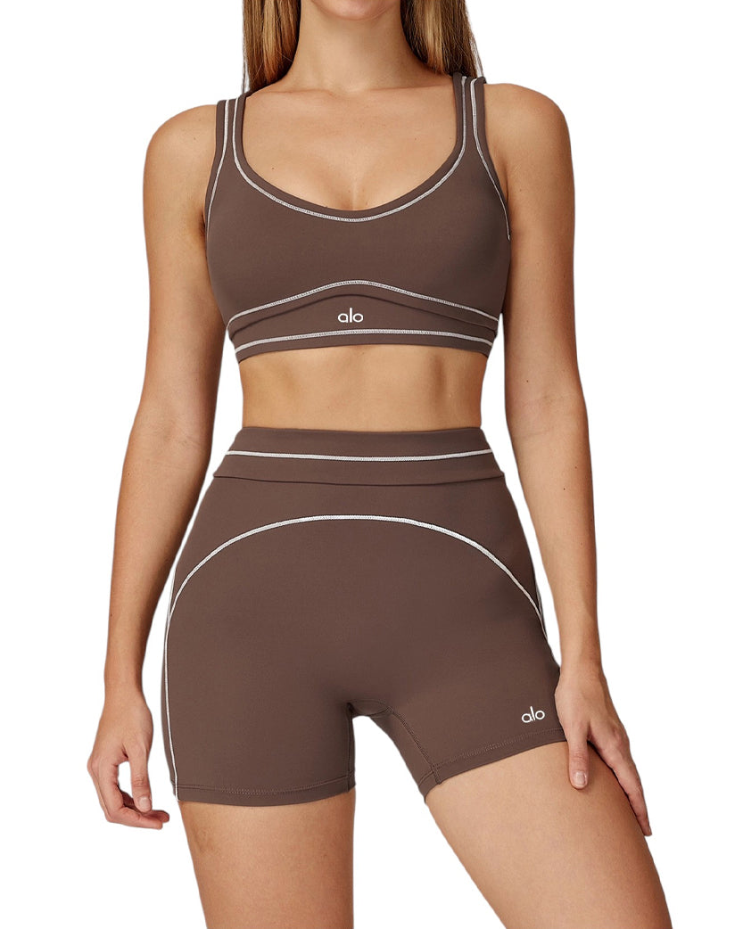 Alo Yoga Pulse Bra Brown