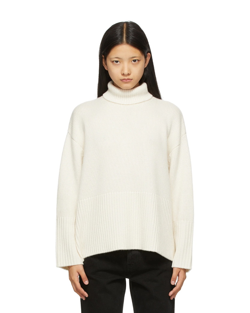 Toteme Heavy Cashmere Turtleneck Banker Beige