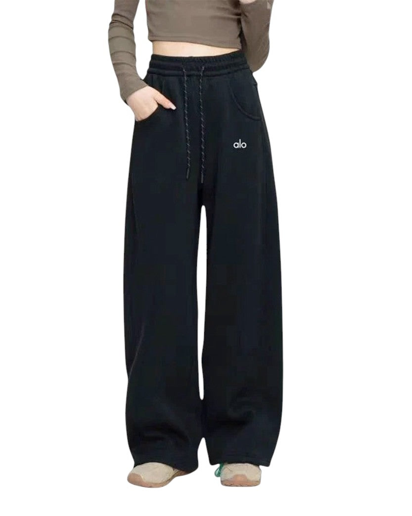 Alo Yoga Wide Leg Sweatpants Black