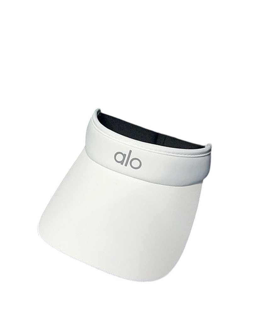 Alo Yoga Wide Solar Visor White
